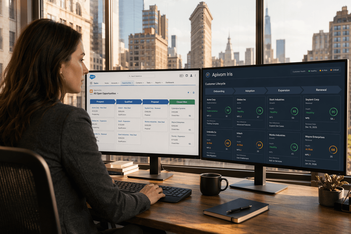 Comparaison des pipelines CRM et CSP